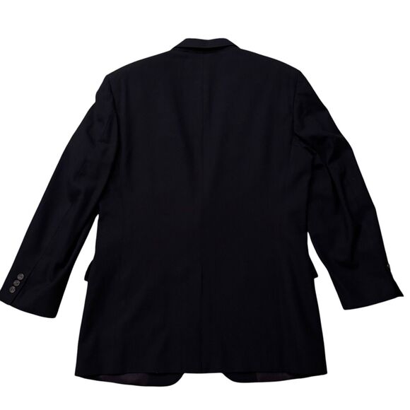 Vintage 90s Brooks Brothers Blazer Men's 42R Navy Blue Wool Sport Coat Jacket - Picture 2 of 12